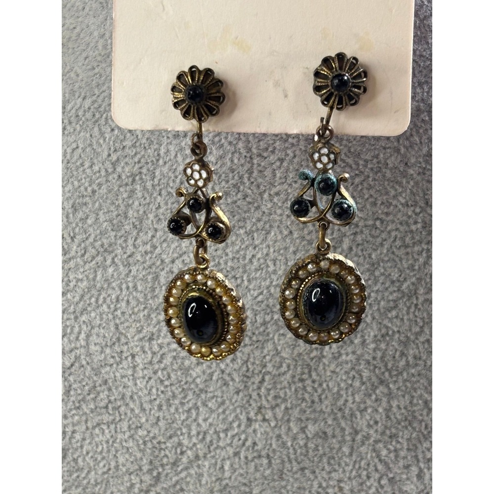 #49. Victorian Revival Style Screw-back Earrings